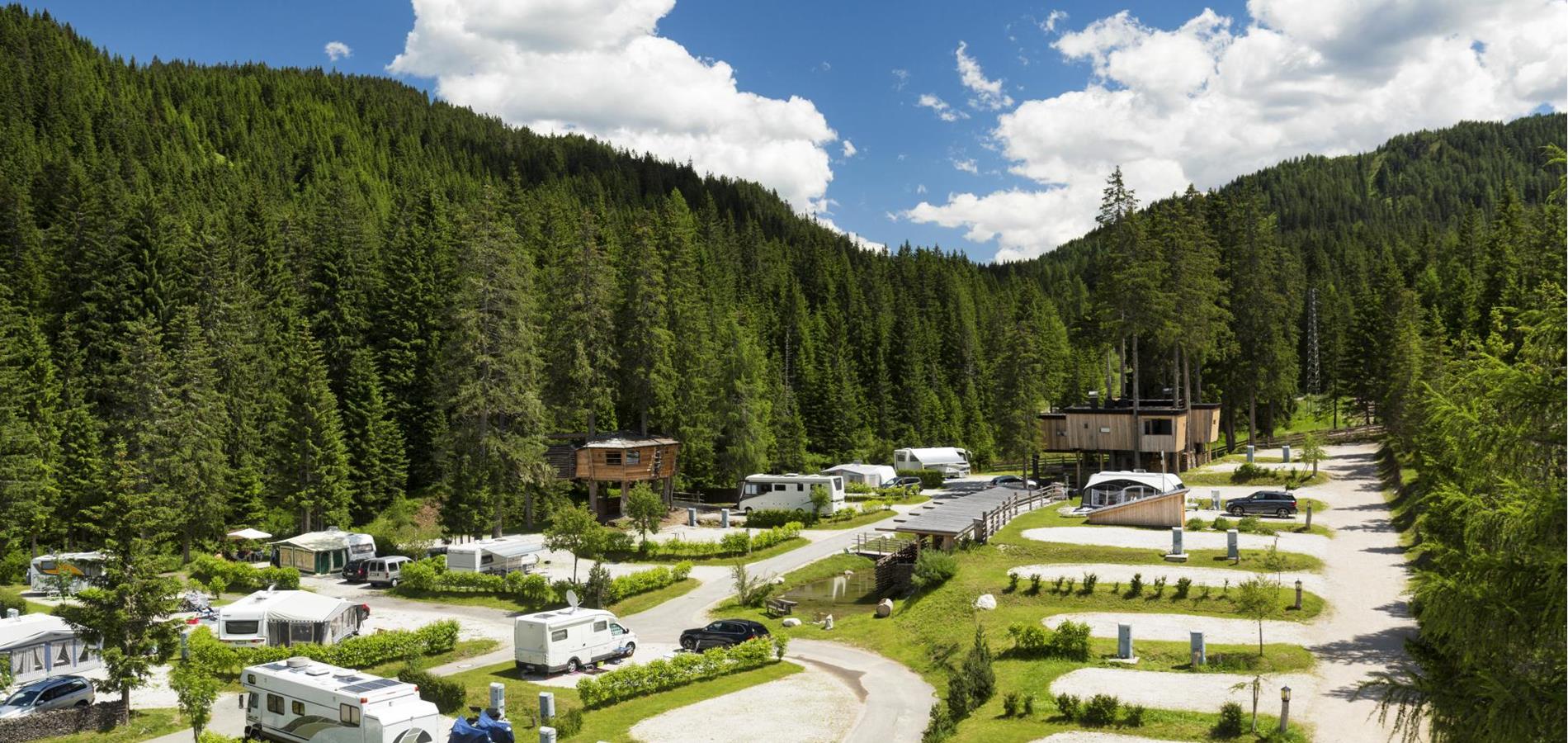 Campingplatz in den Dolomiten, Pustertal | Caravan Park
