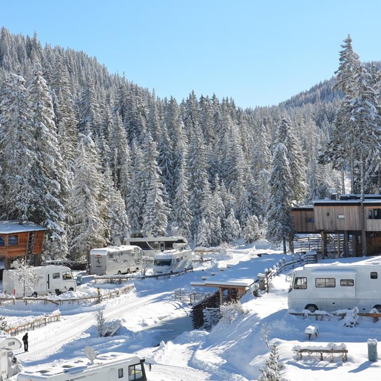 Anche in inverno molto richiesto: CaravanPark Sexten