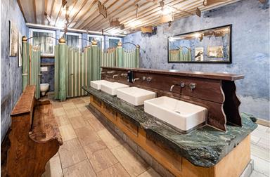 Bath in the Hayloft indoors