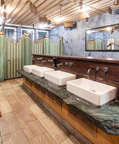 Bath in the Hayloft indoors