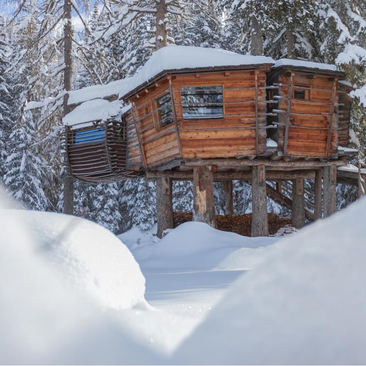 Glamping in winter