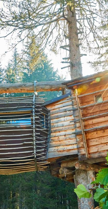 Glamping in una casa sull'albero