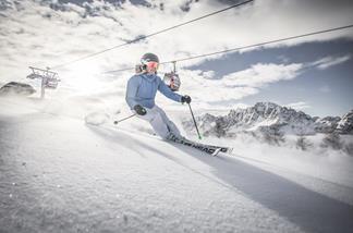 Skiing in the Dolomites