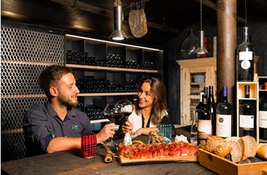 Have a snack at our Wine Cellar