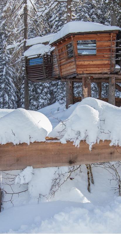 Glamping in winter