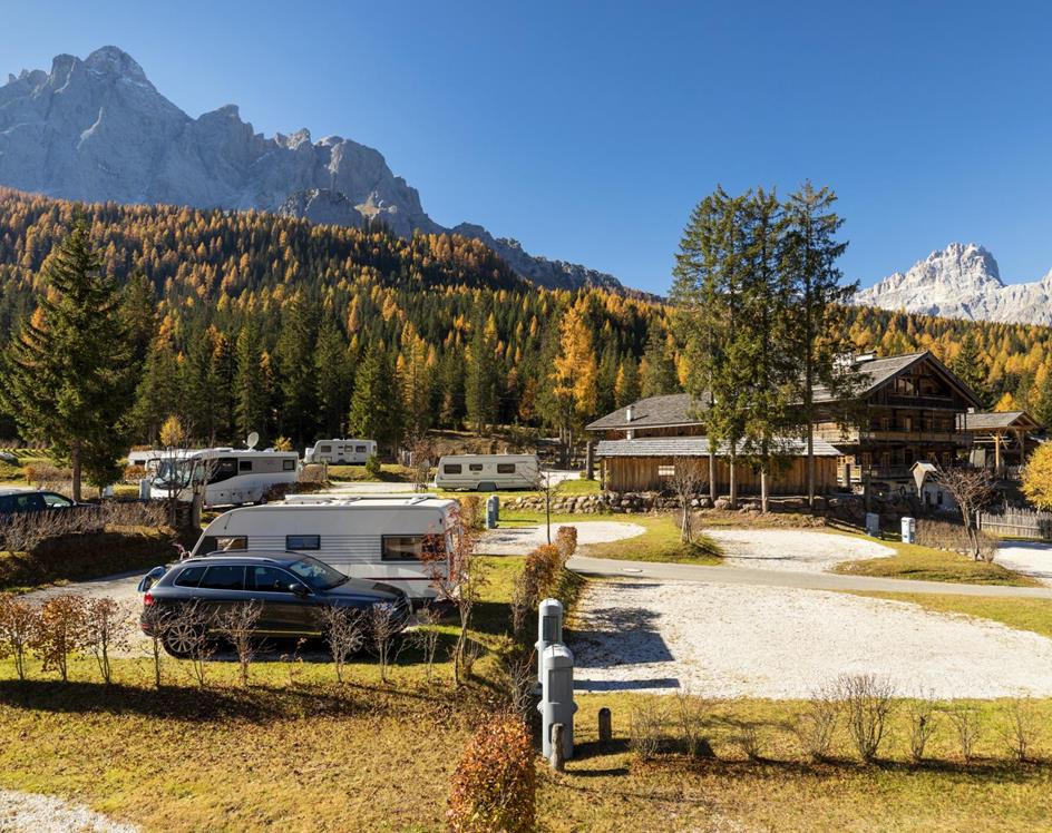 Beautiful also in autumn: CaravanPark Sexten